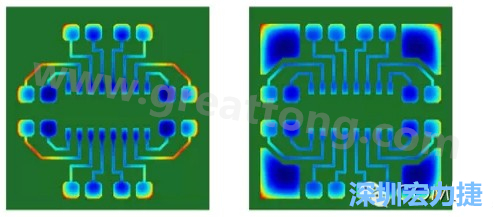 通過仿真，可以快速簡單地重新設(shè)計并計算不同圖形布局所得到的厚度均勻性-深圳宏力捷