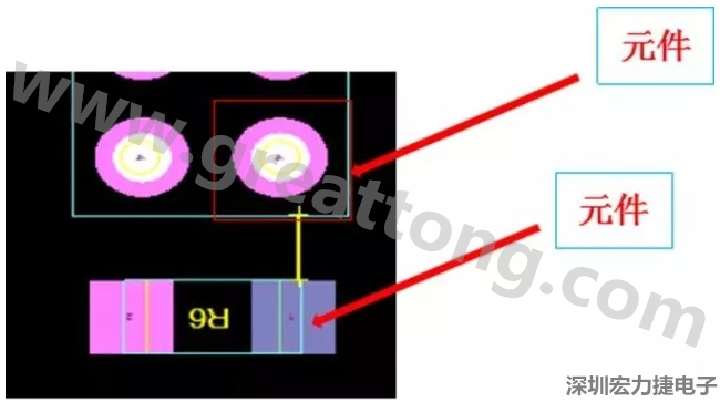 PCBA DFM問(wèn)題實(shí)例2：元件距離太近，組裝干涉 