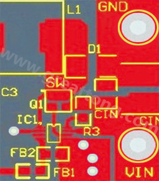 星節(jié)點(diǎn)連接地平面及兩個(gè)小電流接地連接(IC和分壓器)。