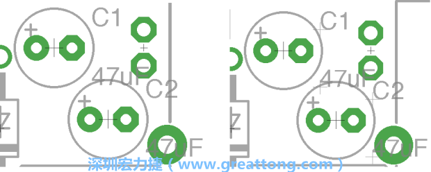 如果你尚未使用「分離工具（Smash Tool）」將所有的名稱和量值標(biāo)簽從各自對(duì)應(yīng)的元件上分離，你將會(huì)發(fā)現(xiàn)你無(wú)法從元件上獨(dú)立地移動(dòng)一個(gè)尚未進(jìn)行分離的標(biāo)簽（如左下圖所示），但是對(duì)于已經(jīng)執(zhí)行過(guò)分離的元件（如右下圖所示）來(lái)說(shuō)，它們的標(biāo)簽都可以獨(dú)立地操作。